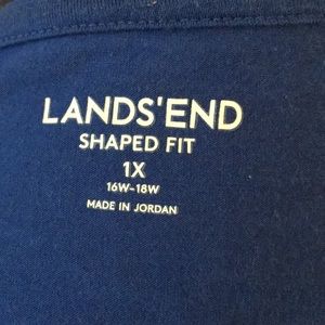 Blue lands end shirt